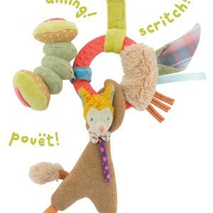 Wolf Activity Rattle by Moulin Roty